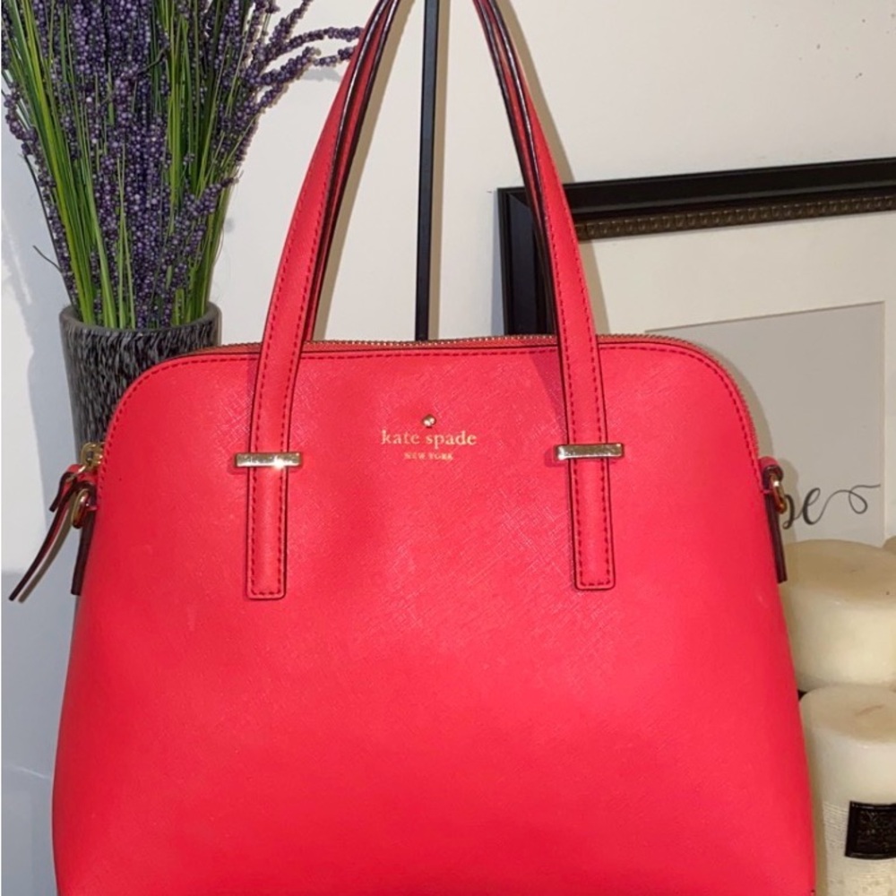 Kate Spade New York Cedar Street Maise Leather Satchel Handbag w Dust Bag - Picture 16 of 16